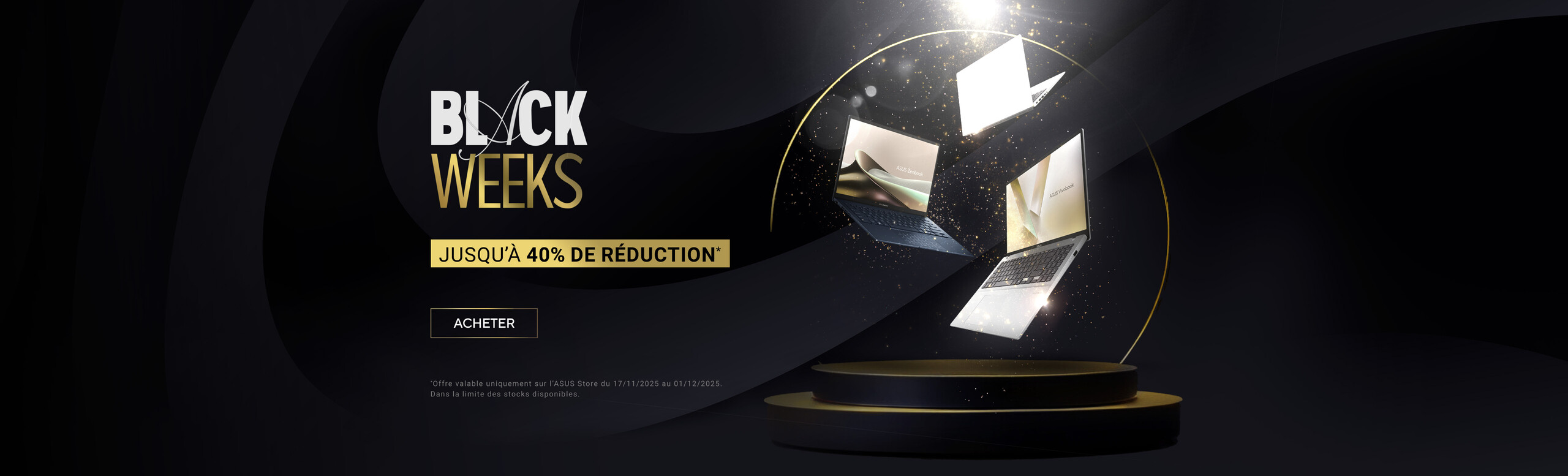 Black Weeks 2025 - Jusqu’à -40% sur une sélection de produits