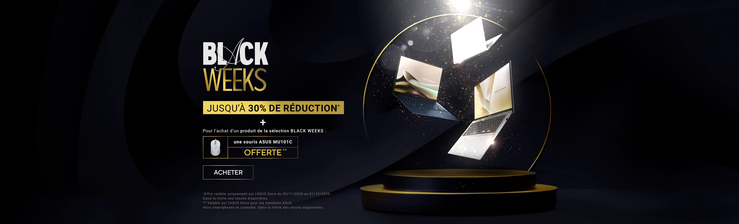 Black weeks 2025 - Jusqu’à -30% sur une sélection de produits